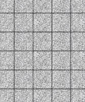 Тротуарная плитка Квадрат 200х200х60 мм, мрамор, белый с черным