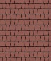 Тротуарная плитка Абрис, 60 мм, красный