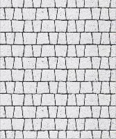 Тротуарная плитка Абрис, 60 мм, мрамор, белый