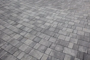 Тротуарная плитка Б.1.Фсм.6 гладкий листопад (черный, белый) - Антрацит