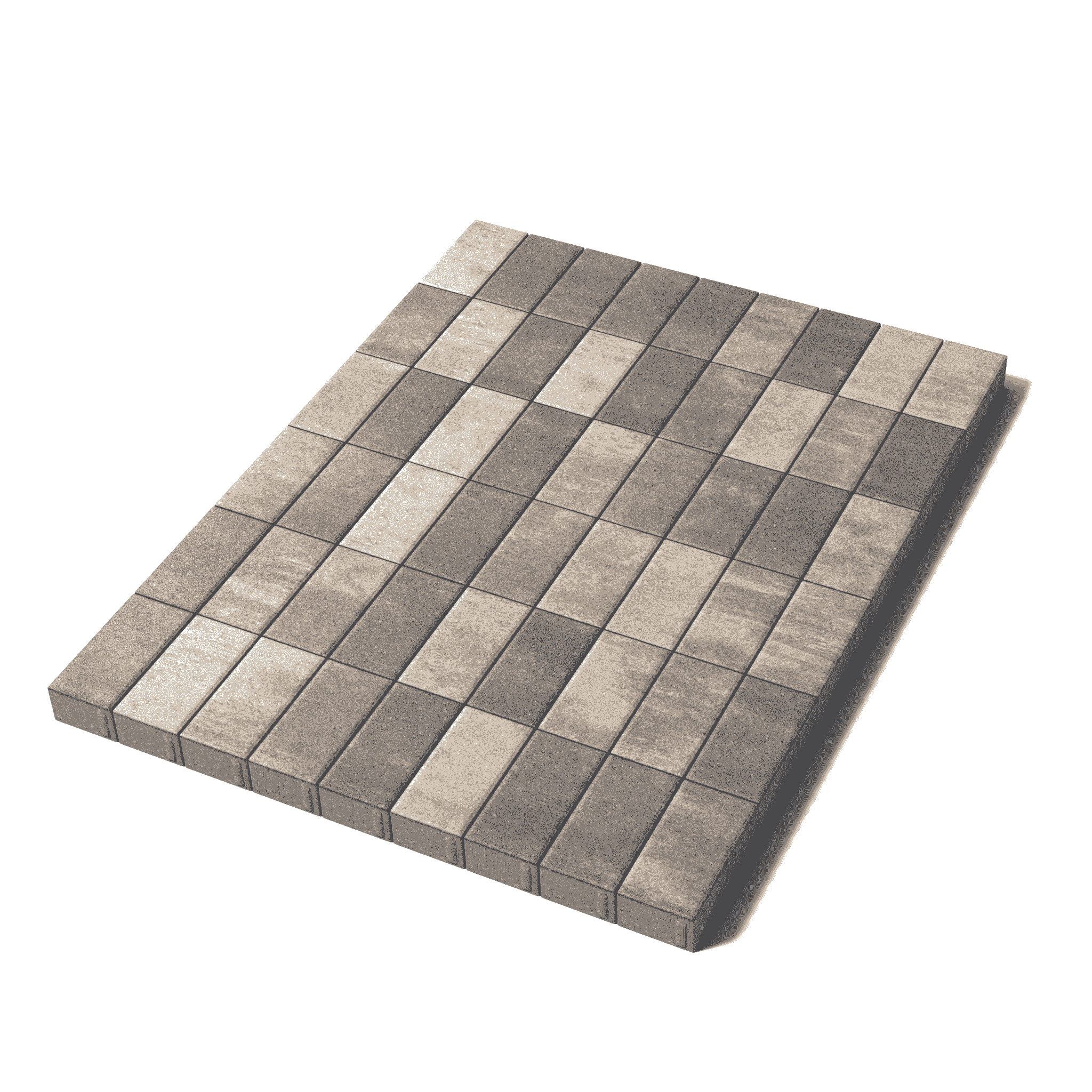 Купите прямоугольную тротуарную плитку от производителя «Поревит»