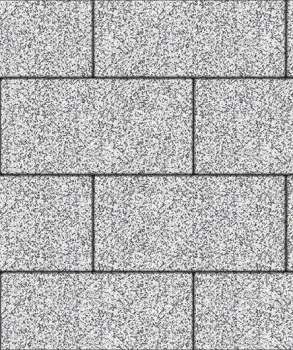 Тротуарная плитка Прямоугольник 600х300х80 мм, мрамор, белый с черным