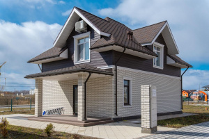 Облицовочный угловой вибропрессованый кирпич, полный прокрас, мрамор, белый